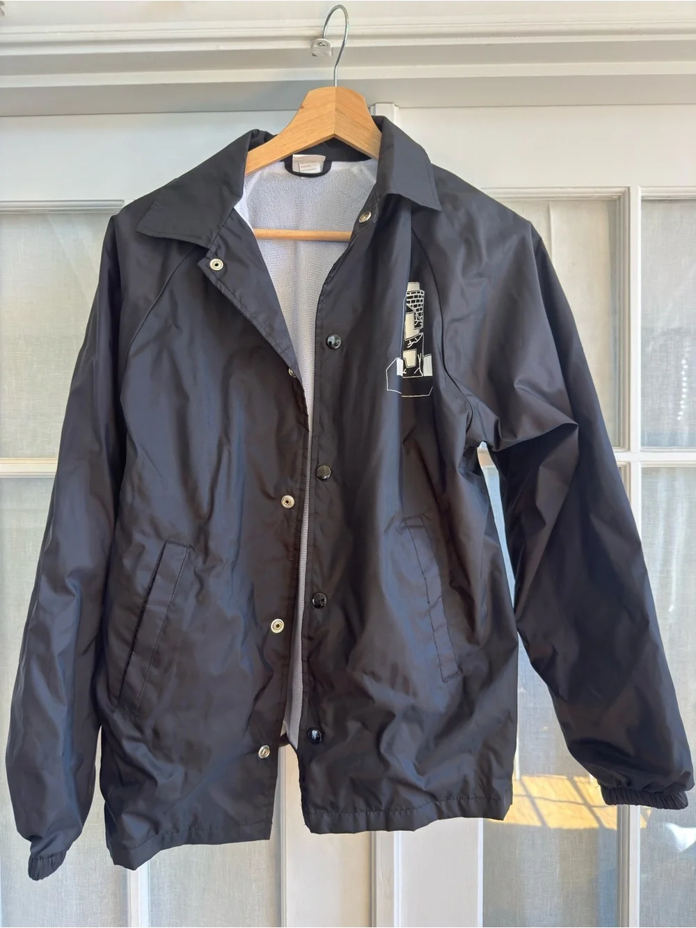 Suicidal TendenciesAugusta Sportswear Black Windbreaker with White Skate Graphic